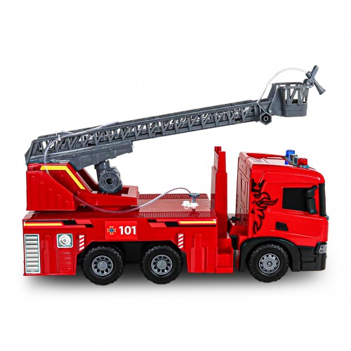 Автомодель серії Super Big Truck – Пожежна машина Scania (світло, звук, функ. води) (TechnoDrive)