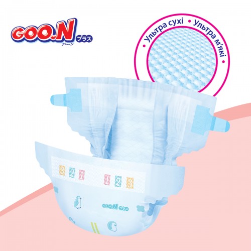 Подгузники Goo.N Plus для детей (размер 2(S), 4-8 кг, 62 шт) (Goo.N Plus) Подгузники Goo.N Plus для детей (размер 2(S), 4-8 кг, 62 шт) (Goo.N Plus)