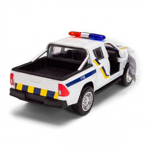 Автомодель - Toyota Hilux Полиция (белый) (TechnoDrive)