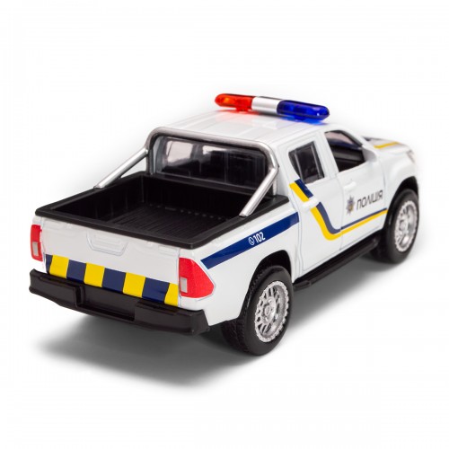Автомодель - Toyota Hilux Полиция (белый) (TechnoDrive)