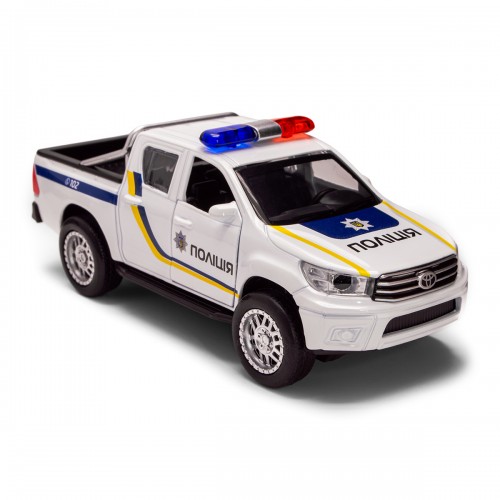Автомодель - Toyota Hilux Полиция (белый) (TechnoDrive)