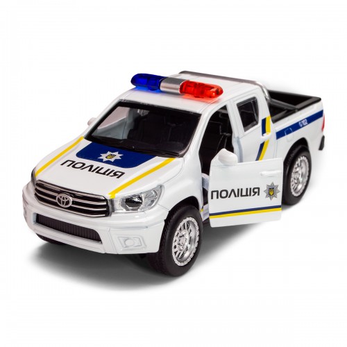Автомодель - Toyota Hilux Полиция (белый) (TechnoDrive)