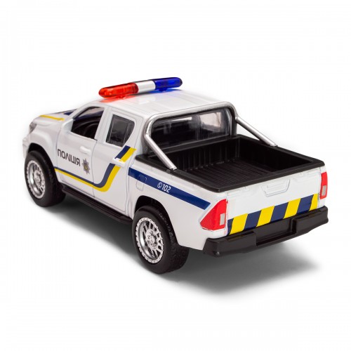 Автомодель - Toyota Hilux Полиция (белый) (TechnoDrive)