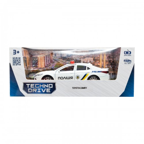 Автомодель - Toyota Camry Полиция (белый) (TechnoDrive)