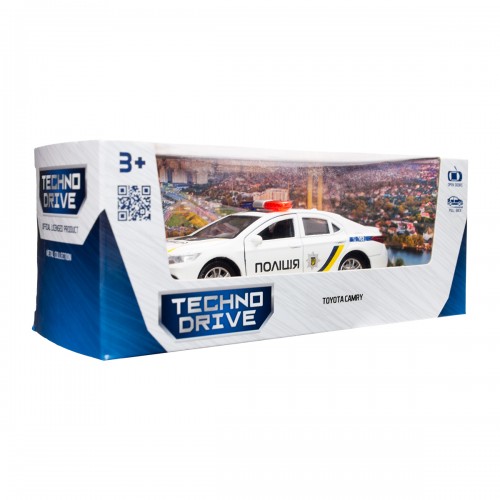Автомодель - Toyota Camry Полиция (белый) (TechnoDrive)