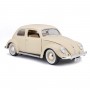 Автомодель - Volkswagen Käfer Beetle (1955) (бежевый, 1:18) (Bburago)