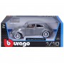 Автомодель - Volkswagen Käfer Beetle (1955) (серый, 1:18) (Bburago)