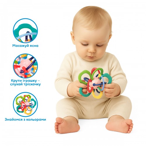 Розвивальна іграшка-прорізувач Kiddi Smart - Барвиста квітка (KIDDI SMART)