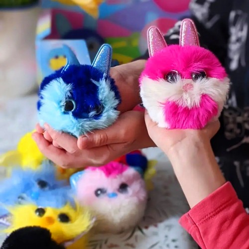 Мягкая коллекционная игрушка - Зайчики и птички (12 шт., в дисплее) (#sbabam)