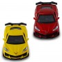 Автомодель – Chevrolet Corvette C8 Z06 2024 (желтый, красный) (TechnoDrive)