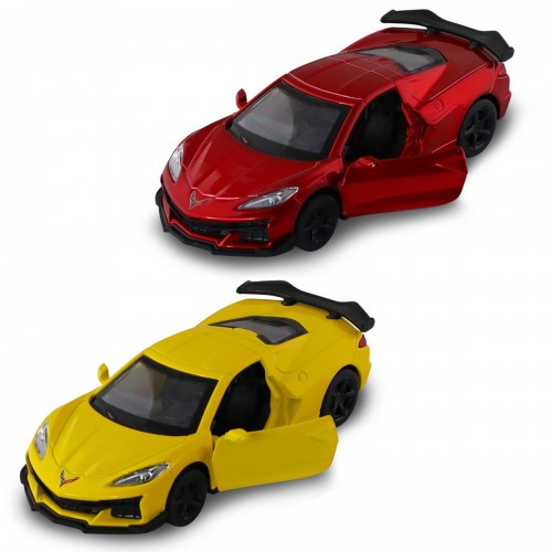 Автомодель – Chevrolet Corvette C8 Z06 2024 (желтый, красный) (TechnoDrive)