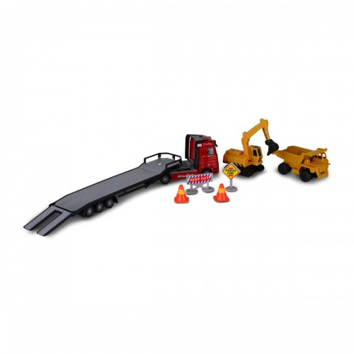 Игровой набор - Автоперевозчик (автоперевозчик, самосвал, экскаватор, акс.) (TechnoDrive)