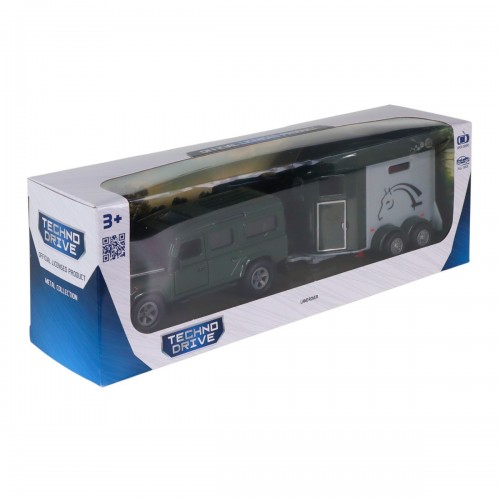 Игровой набор - Land Rover (с прицепом и фигурками лошадей) (TechnoDrive)