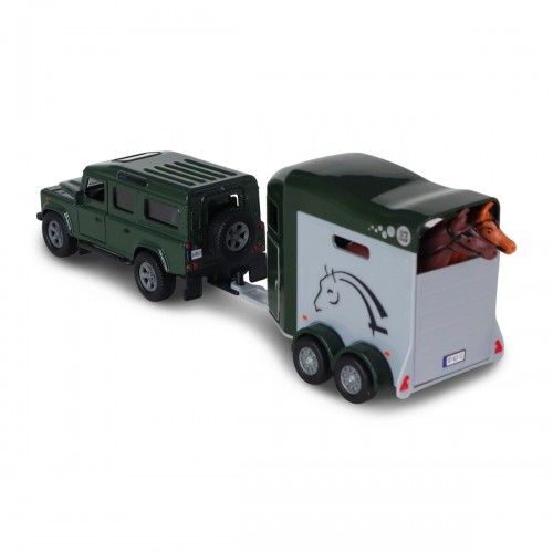 Игровой набор - Land Rover (с прицепом и фигурками лошадей) (TechnoDrive)