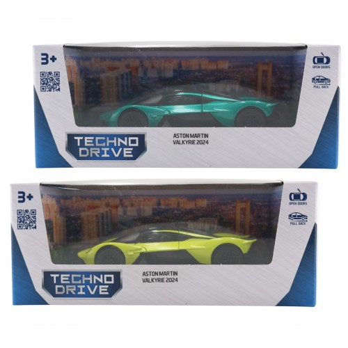 Автомодель - Aston Martin Valkyrie 2024 (зеленый, желтый) (TechnoDrive)