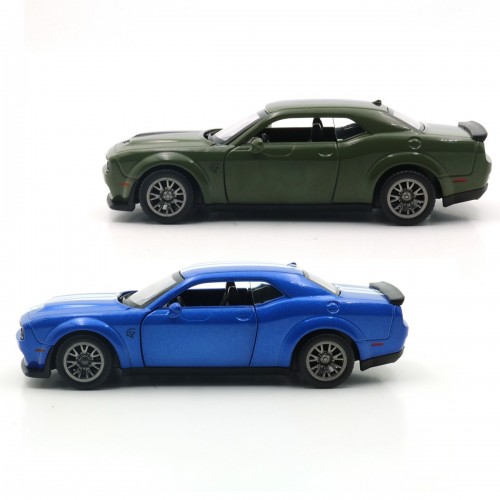 Автомодель - Dodge Challenger SRT Jailbreak 2022 (синий, зеленый) (TechnoDrive)