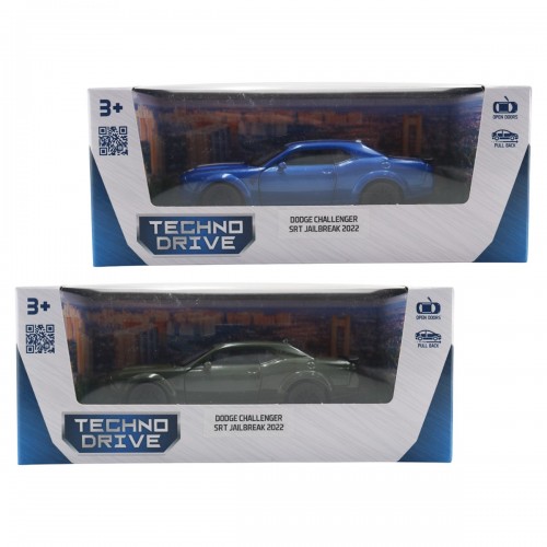 Автомодель - Dodge Challenger SRT Jailbreak 2022 (синий, зеленый) (TechnoDrive)