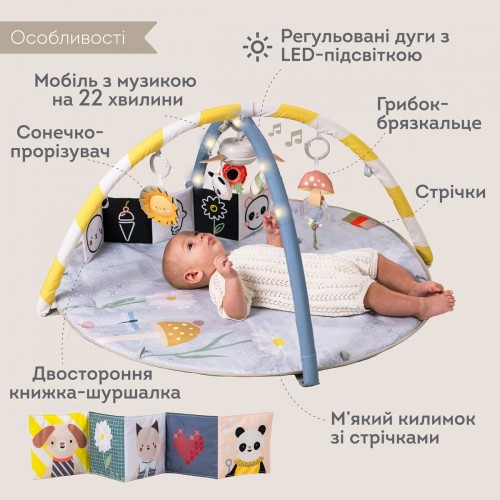 Музичний килимок з дугами, що розвиває – Сонячні ноти (Taf Toys)