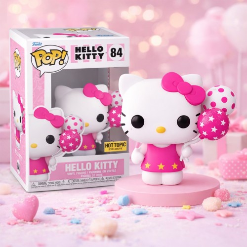 Ігрова фігурка Funko POP! серії Hello Kitty - Хелоу Кітті з кульками (Funko)