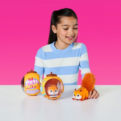 Интерактивная игрушка Pets Alive S1 – Белочка (оранжевый) (Pets & Robo Alive)