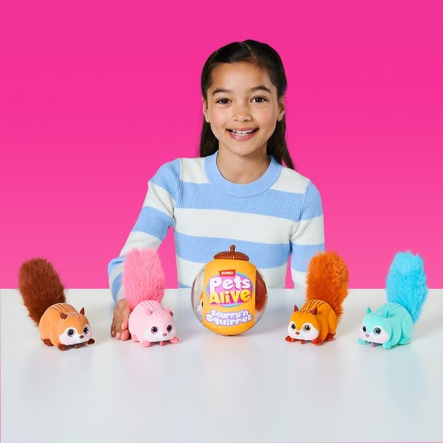 Интерактивная игрушка Pets Alive S1 – Белочка (оранжевый) (Pets & Robo Alive)