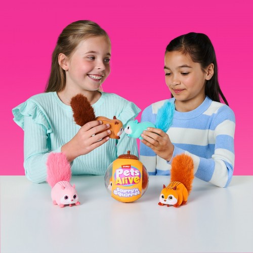 Интерактивная игрушка Pets Alive S1 – Белочка (оранжевый) (Pets & Robo Alive)