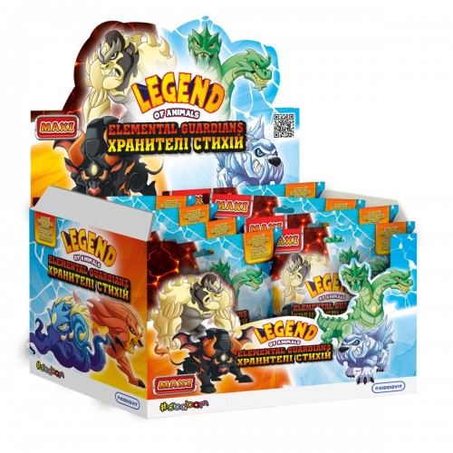 Стретч-іграшка у вигляді тварини серії Legend of animals Максі – Хранителі стихій (#sbabam)