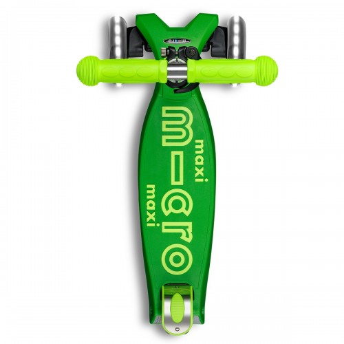 Самокат Micro серии Maxi Deluxe Neon LED - Зеленый попугай (Micro)
