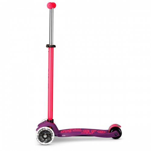 Самокат Micro серии Maxi Deluxe Neon LED - Ультра розовый (Micro)