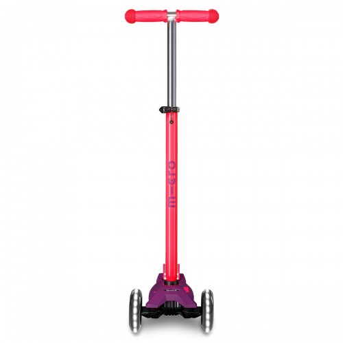 Самокат Micro серии Maxi Deluxe Neon LED - Ультра розовый (Micro)