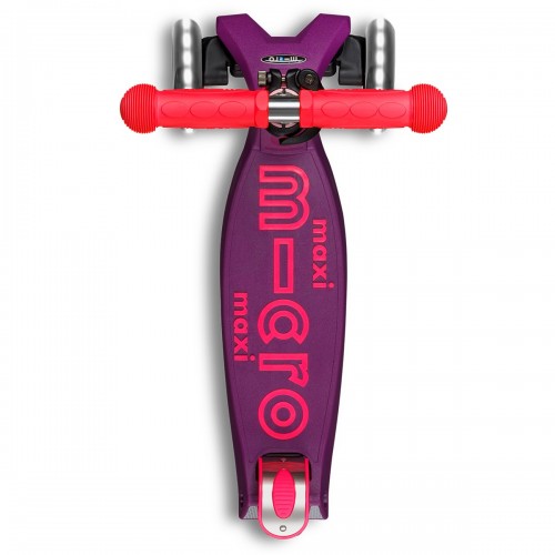 Самокат Micro серии Maxi Deluxe Neon LED - Ультра розовый (Micro)
