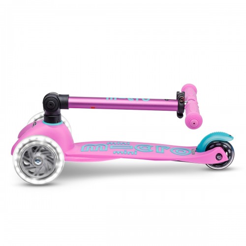 Самокат MICRO складной серии Mini Deluxe Foldable LED – Лавандовый (Micro)