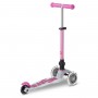 Самокат MICRO складной серии Mini Deluxe Foldable Orion Glow LED – Розовый (Micro)