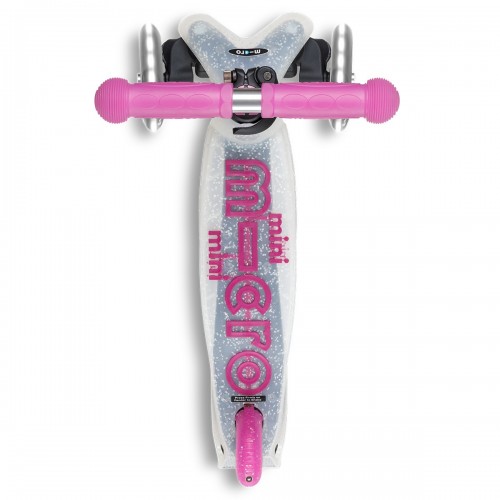 Самокат MICRO складной серии Mini Deluxe Foldable Orion Glow LED – Розовый (Micro)