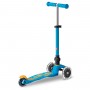 Самокат MICRO складной серии Mini Deluxe Foldable LED – Голубой океан (Micro)