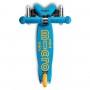 Самокат MICRO складной серии Mini Deluxe Foldable LED – Голубой океан (Micro)