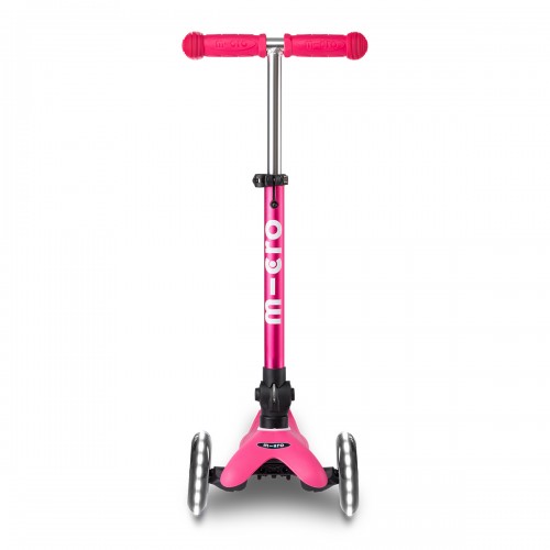 Самокат MICRO складной серии Mini Deluxe Foldable LED – Розовый (Micro)