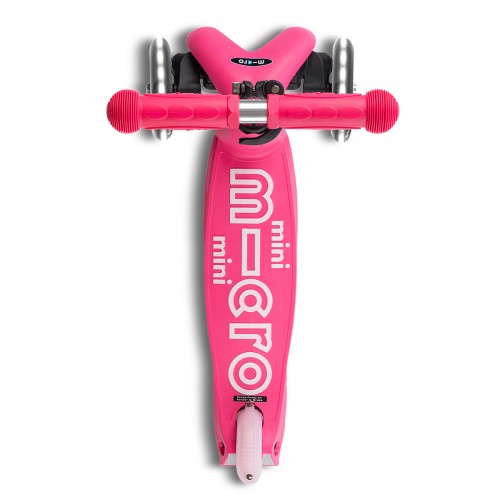 Самокат MICRO складной серии Mini Deluxe Foldable LED – Розовый (Micro)