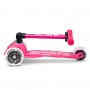 Самокат MICRO складной серии Mini Deluxe Foldable LED – Розовый (Micro)