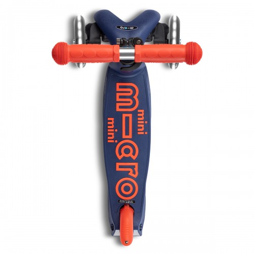 Самокат MICRO складной серии Mini Deluxe Foldable LED – Синий (Micro)