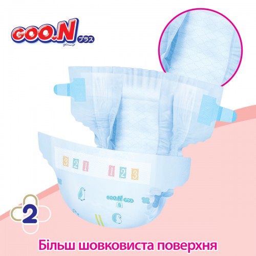 Подгузники Goo.N Plus для новорожденных (размер 1(NB), до 5 кг, 68 шт) (Goo.N Plus)