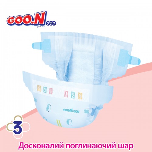 Подгузники Goo.N Plus для новорожденных (размер 1(NB), до 5 кг, 68 шт) (Goo.N Plus)
