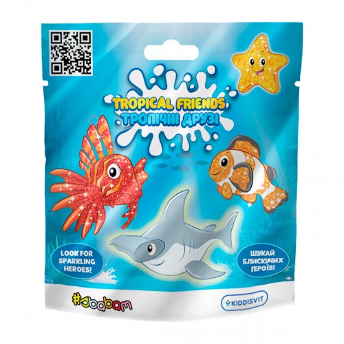 Дисплей стретч-іграшок у вигляді тварини серії Желейна – Тропічні друзі (8 шт.) (#sbabam)