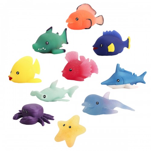 Дисплей стретч-іграшок у вигляді тварини серії Желейна – Тропічні друзі (8 шт.) (#sbabam)