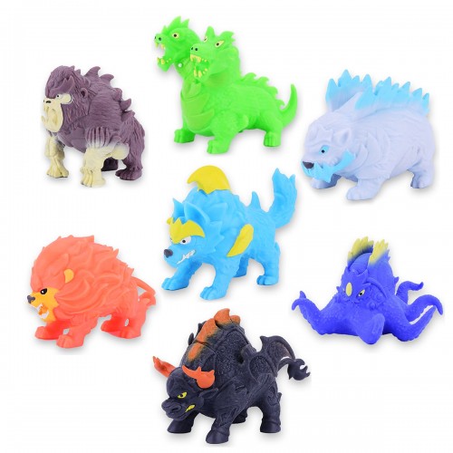 Дисплей стретч-игрушек серии Legend of animals Макси – Хранители стихий (10 шт) (#sbabam)