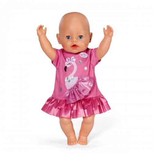Одежда для куклы Baby Born – Платье с фламинго (43 см) (BABY born)