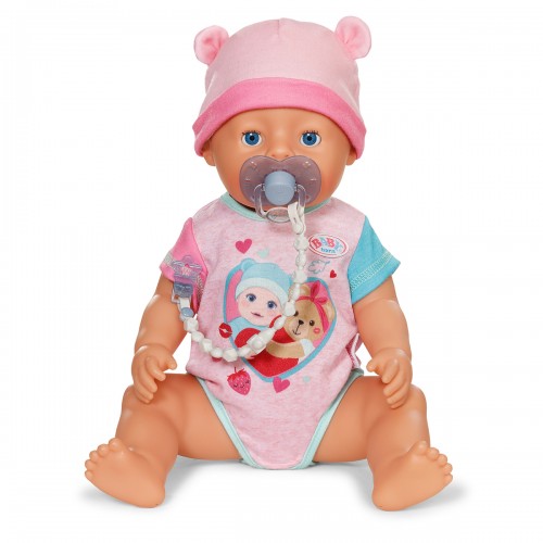 Пустышка для куклы Baby Born на клипсе (голубая) (BABY born)
