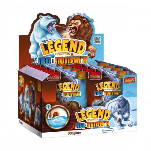 Стретч-іграшка у вигляді тварини серії Legend of animals Максі – Лід і полум'я (#sbabam)