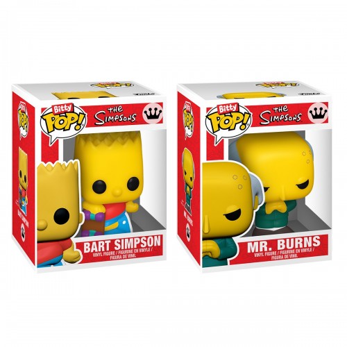 Набор игровых фигурок Bitty POP! серии Симпсоны – Барт и Мистер Бёрнс (Funko)