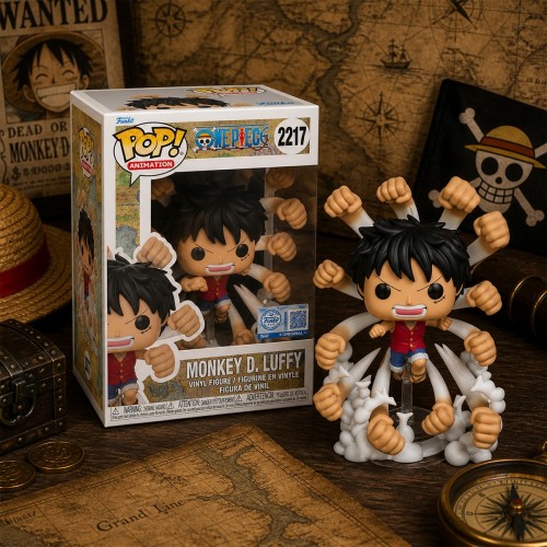 Игровая фигурка Funko POP! серии Большой куш - Луффи (Гому Гому но Гатлинг) (Funko)